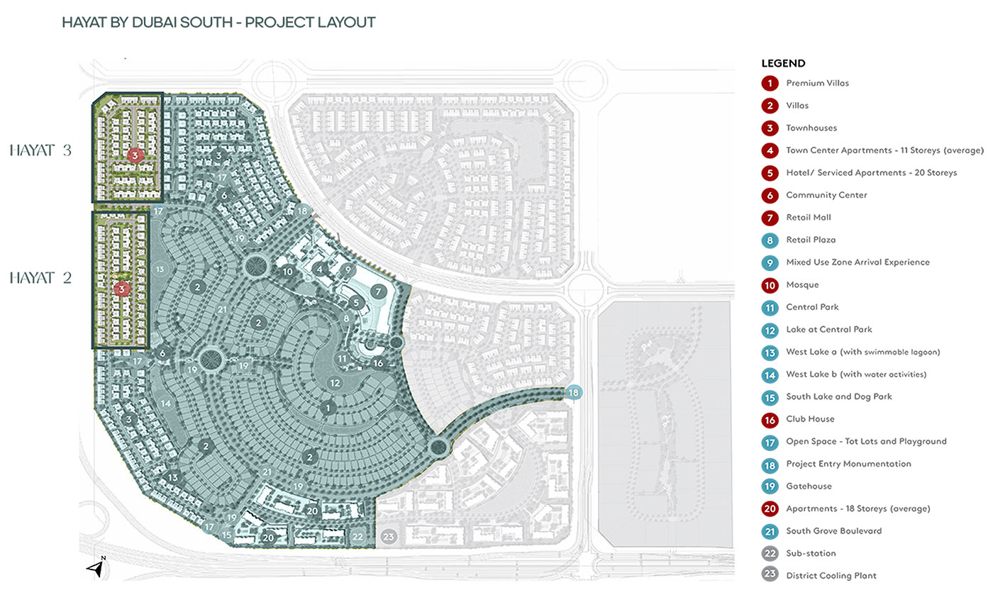 Hayat Townhouses masterplan
