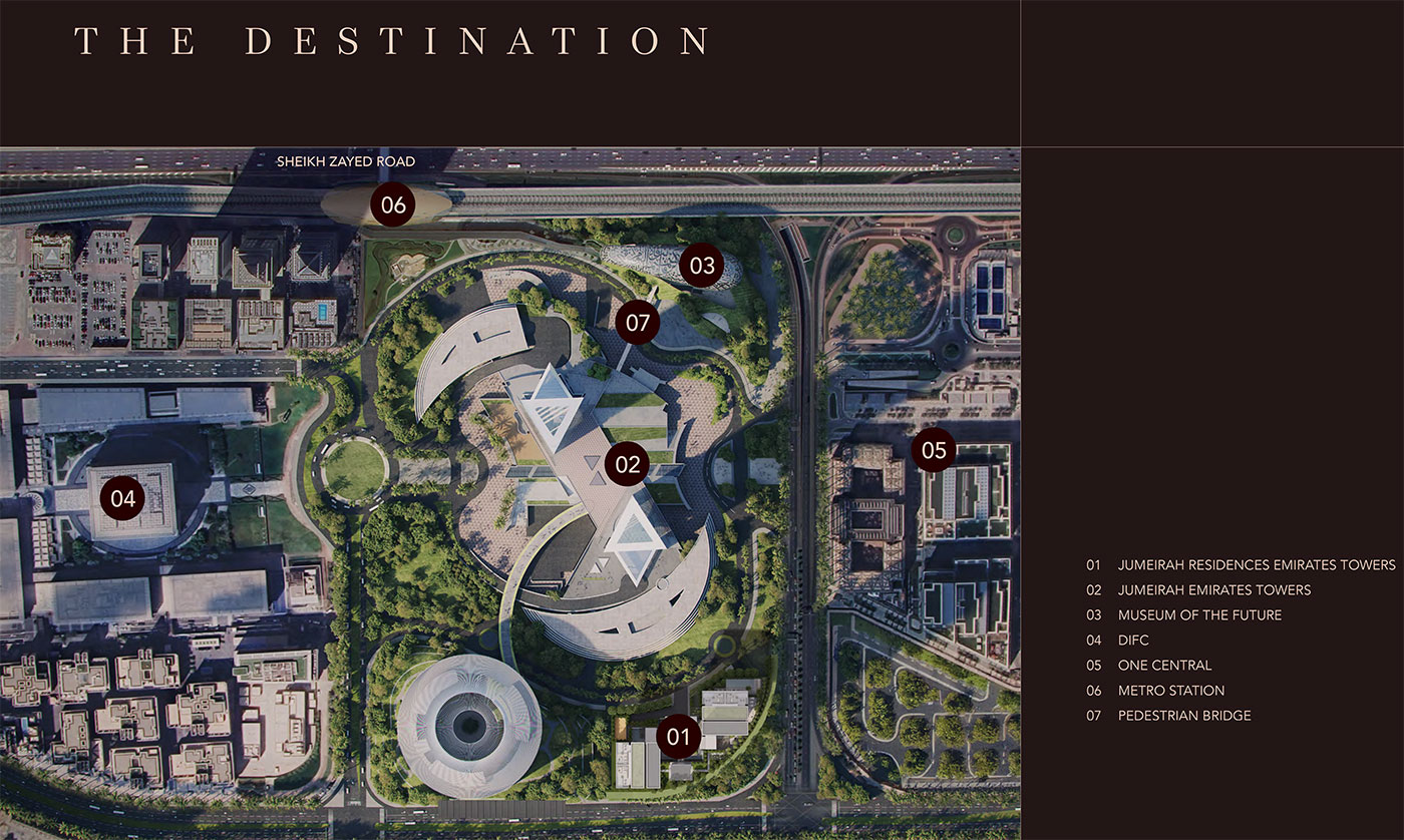Jumeirah Residences Emirates Towers masterplan