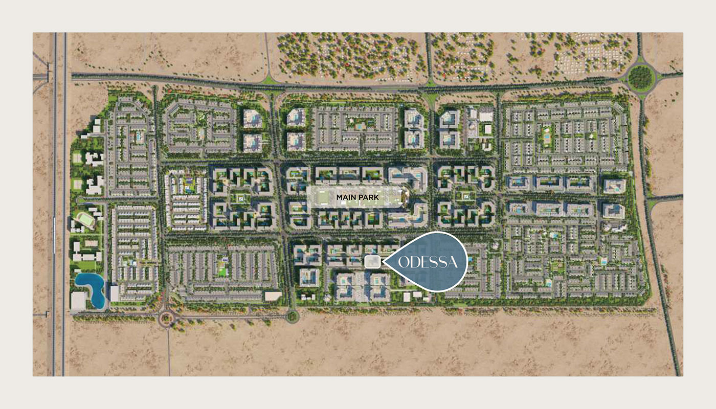 Odessa at Nshama Town Square Dubai Masterplan Image