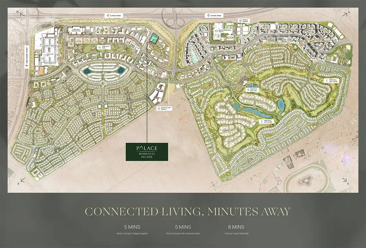 Palace Residences Hillside masterplan