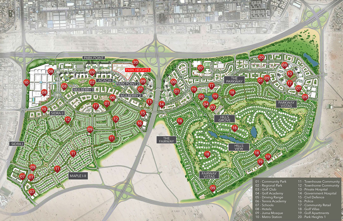 Park Heights I by Emaar masterplan Image