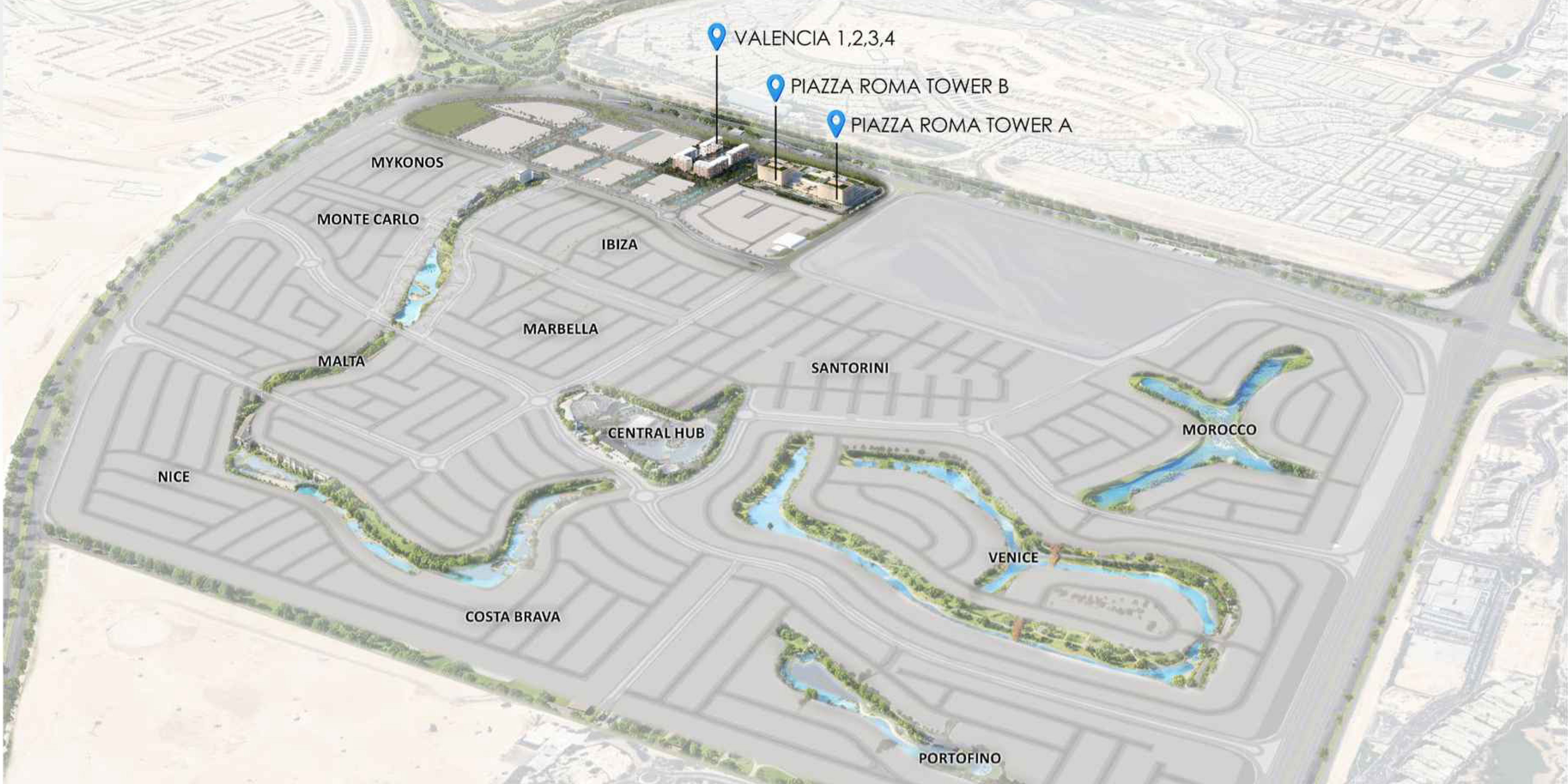 Valencia by Damac Properties masterplan